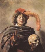 Frans Hals Young Man with a Skull (mk08) oil painting reproduction